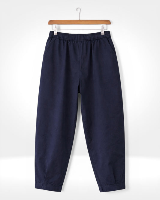 Harbour Cotton Tapered Trousers – Navy (Bella Blue)