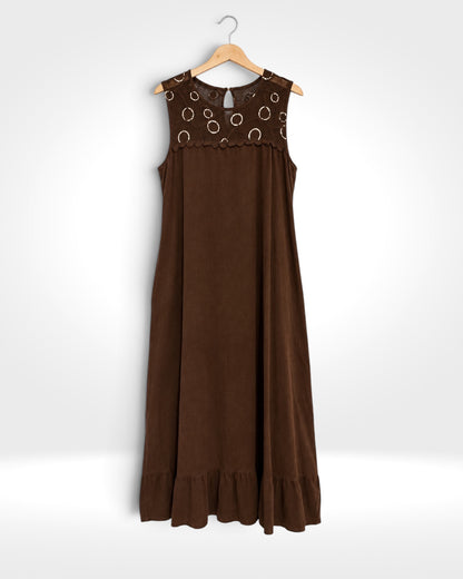Elowen Layered Maxi Dress & Jacket Set