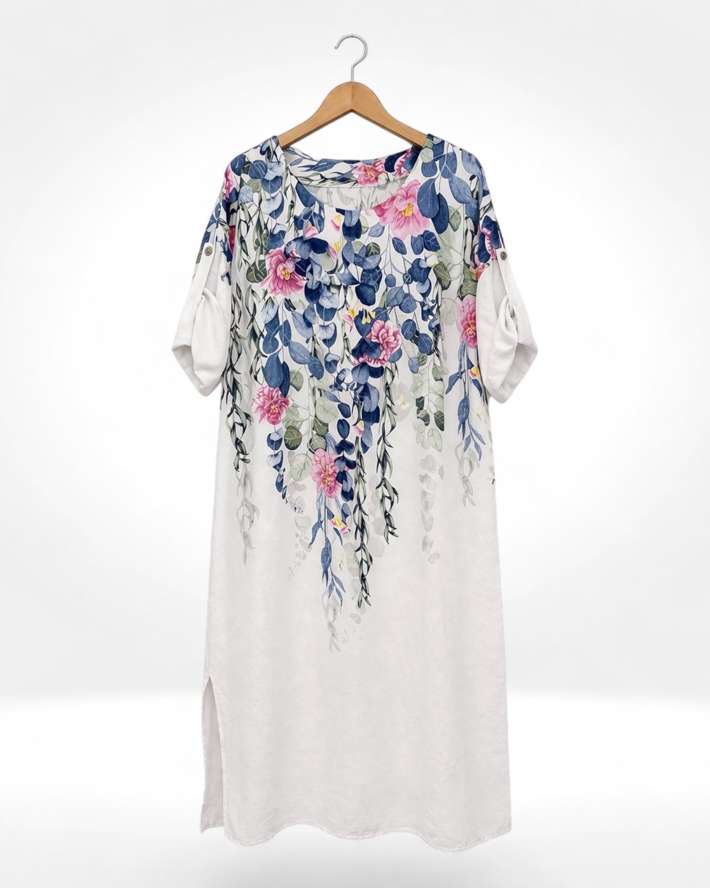 Cascading Bloom Tunic Dress