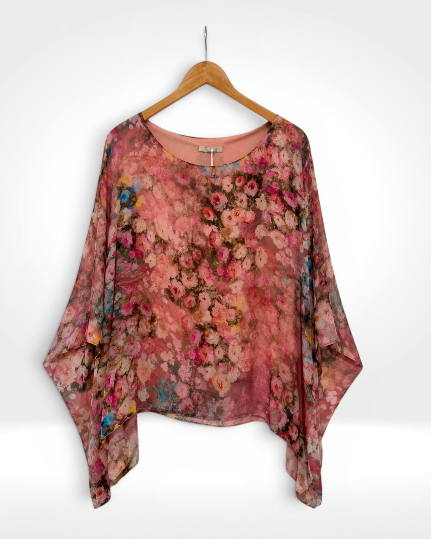 Silk Garden Batwing Short Top