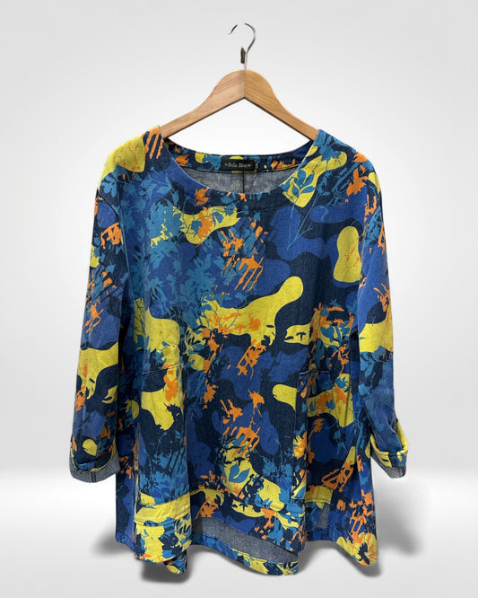 Colour Splash Pocket Top
(Bella Blue)