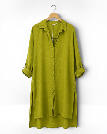 Relaxed Linen Long Shirt/Tunic