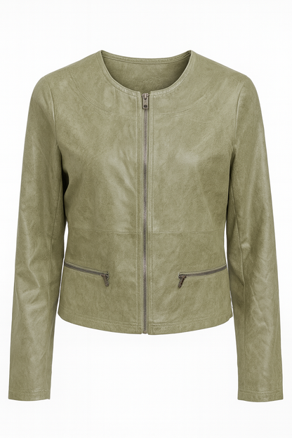 Soft Faux Leather Jacket