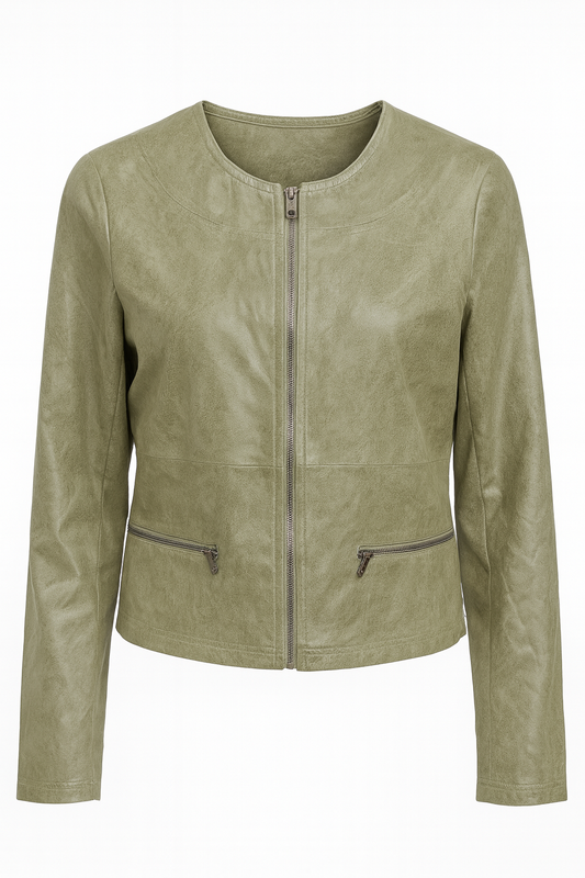 Veste en similicuir souple
