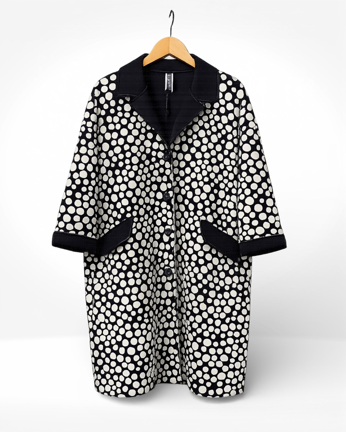 Midnight Dot Statement Coat ( Wendy Trendy)