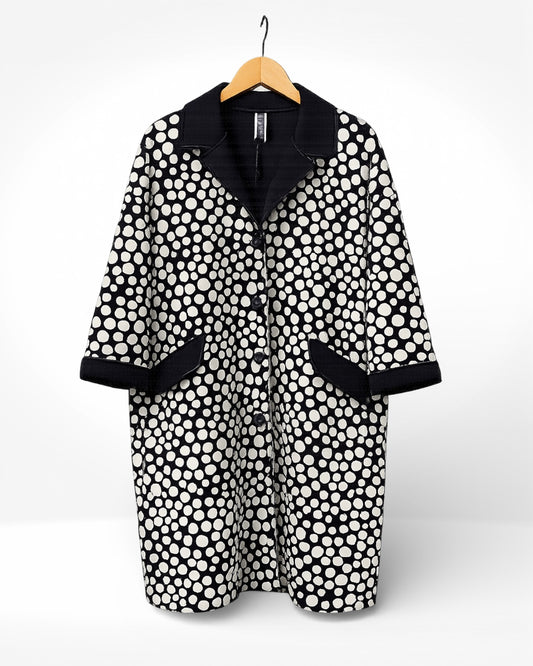 Midnight Dot Statement Coat ( Wendy Trendy)