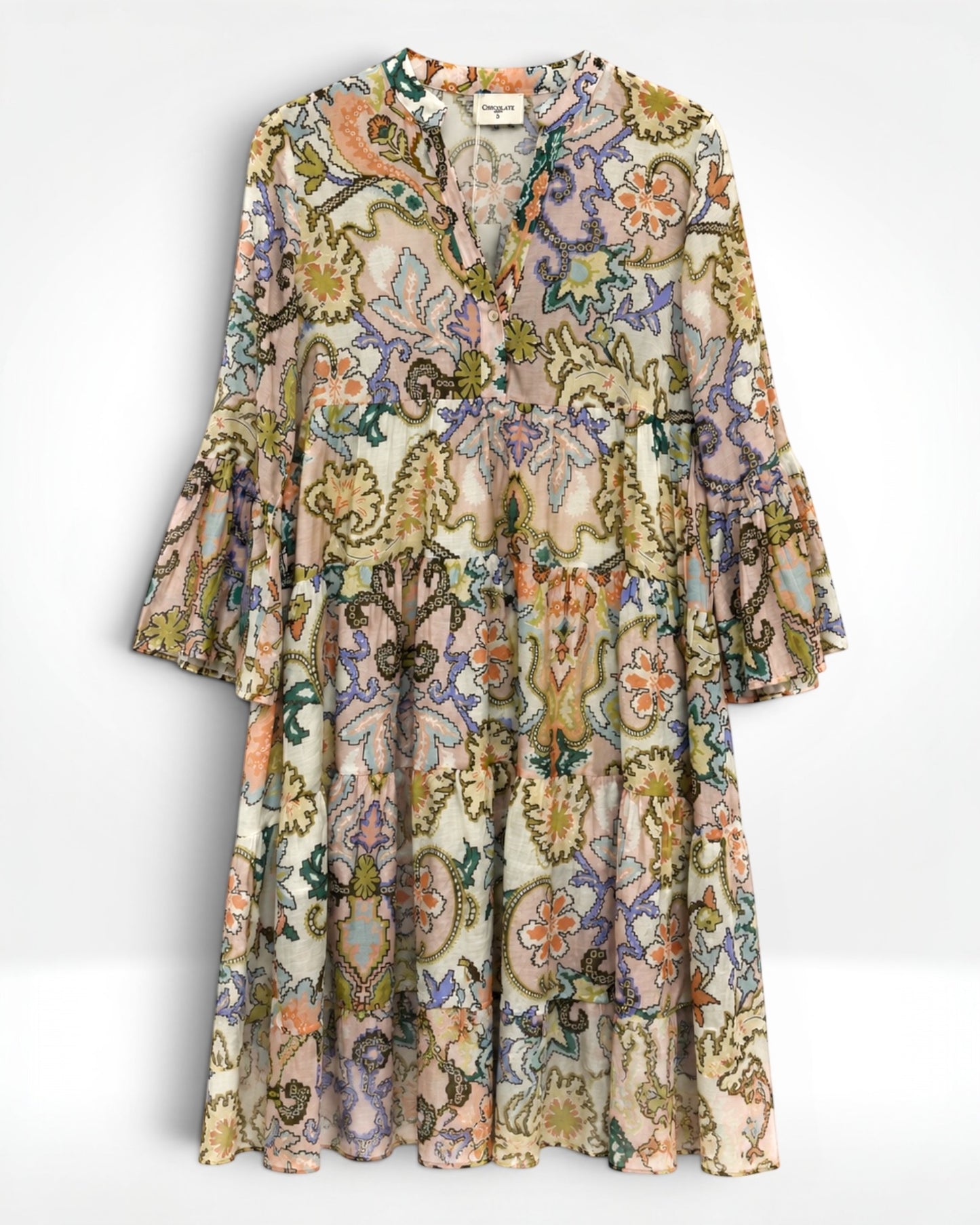 Willow Paisley Smock Dress