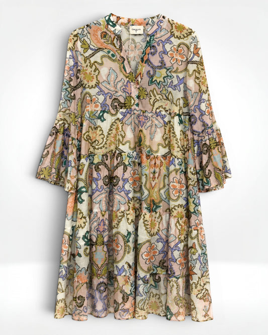 Willow Paisley Smock Dress