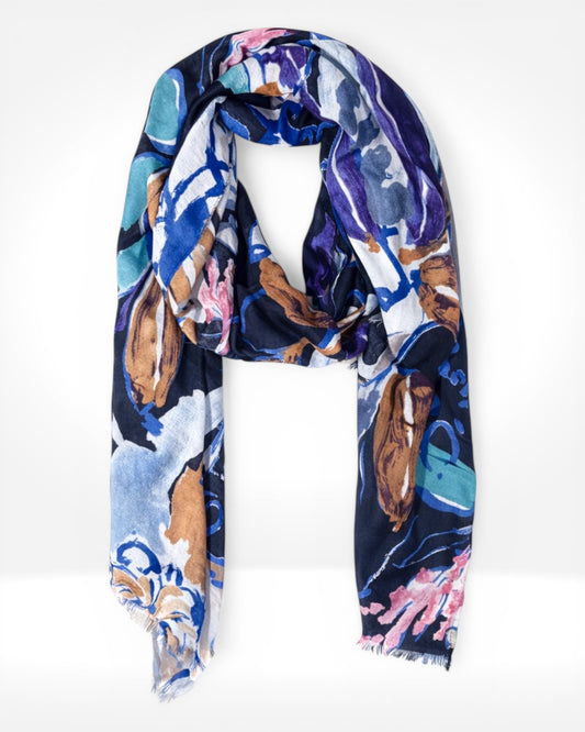 Midnight Bloom Scarf