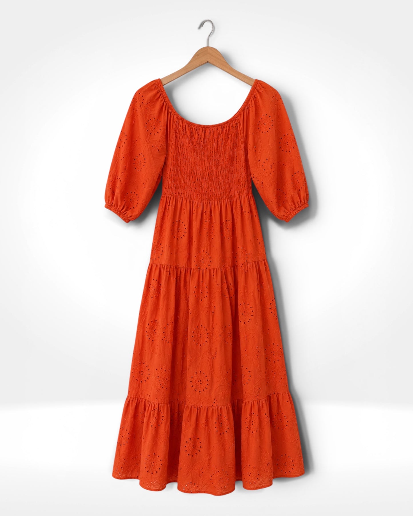 The Amalfi Broderie Midi Dress