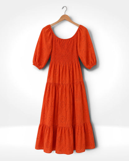 The Amalfi Broderie Midi Dress
