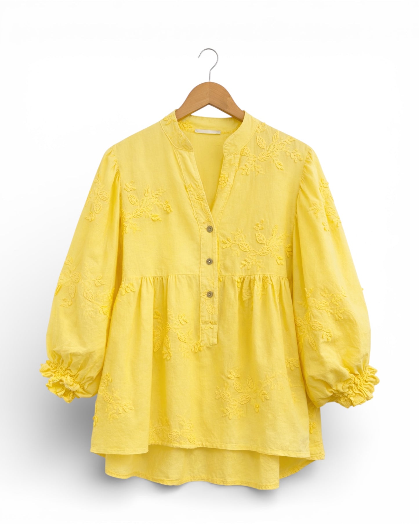 Elara Cotton Embroidered Blouse