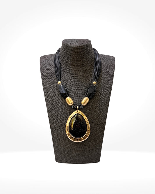 Black Pendant Necklace
