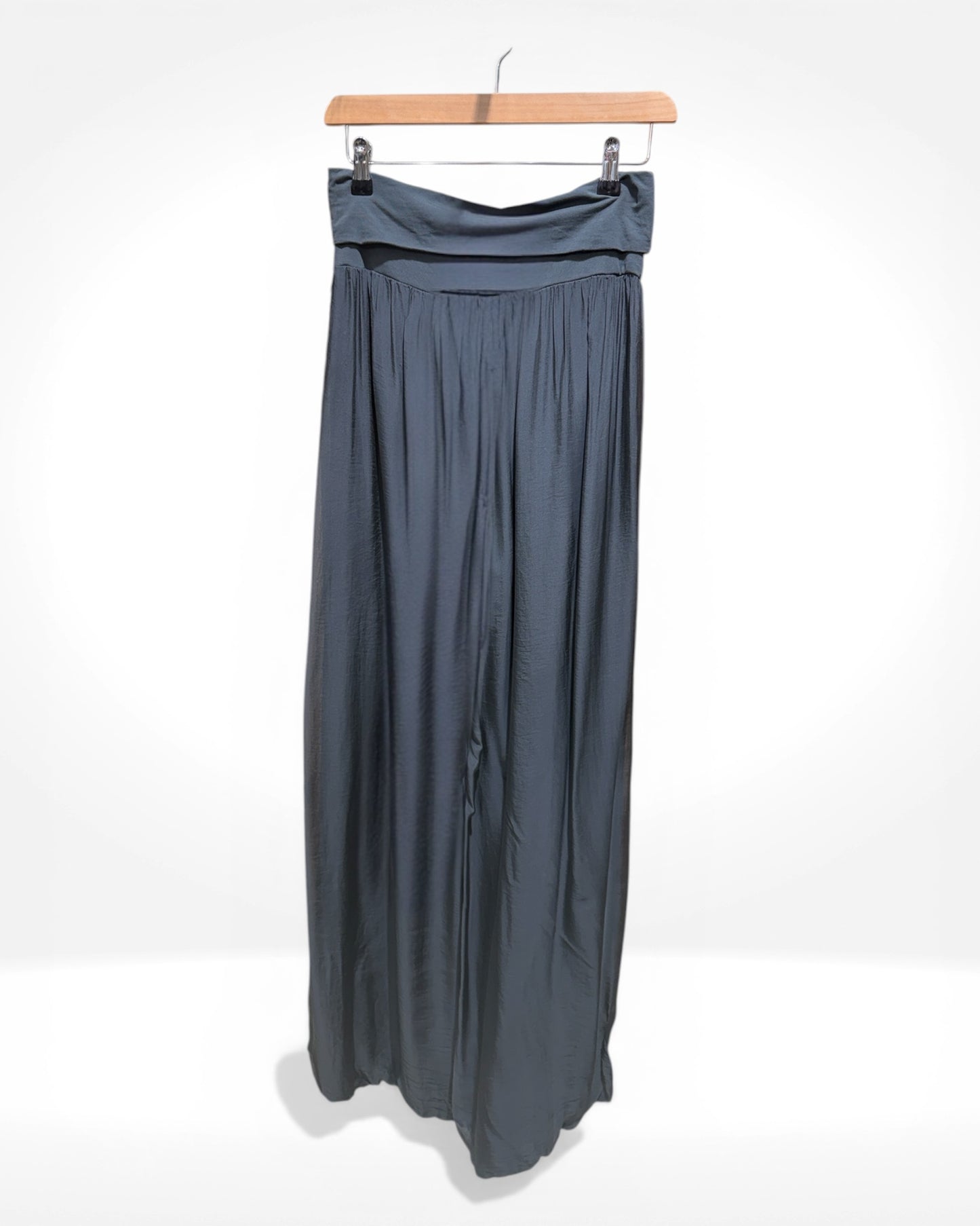 Pantalon large en soie