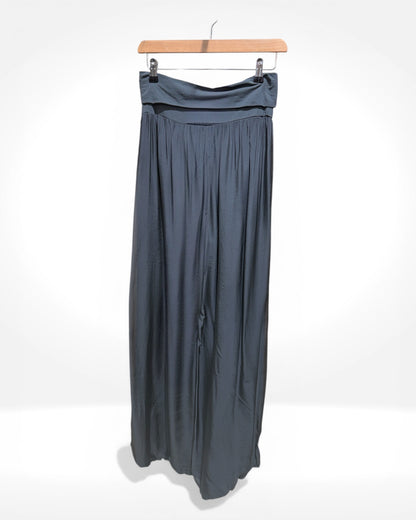 Pantalon large en soie