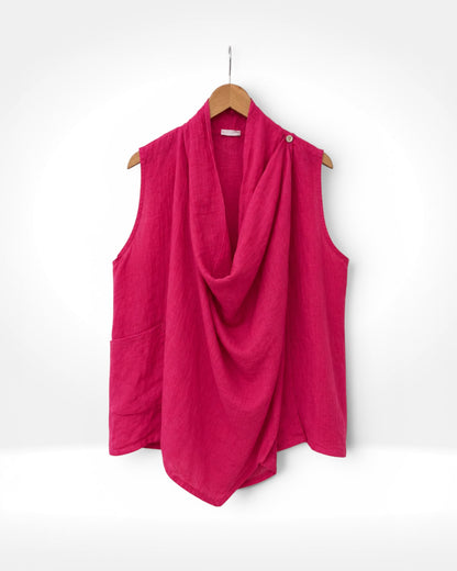 Linen Drape Top
