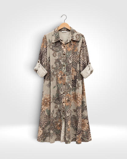 The Verona Cord Shirt Dress