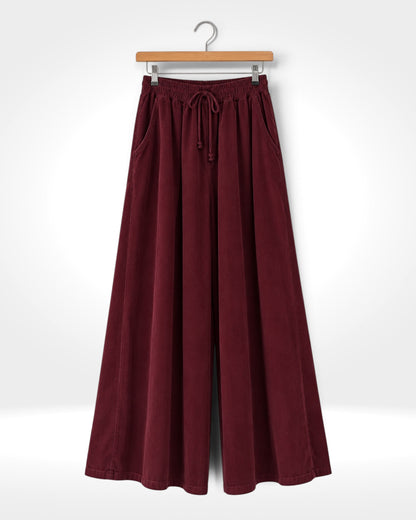Paloma Fine Needlecord Wide-Leg Trousers