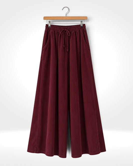 Paloma Fine Needlecord Wide-Leg Trousers
