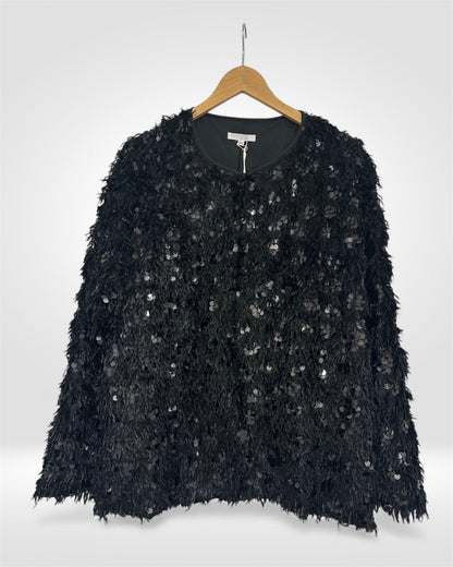 Luxe Sequin Feather Knit