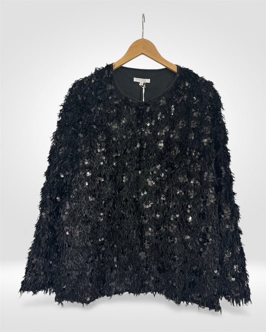 Luxe Sequin Feather Knit