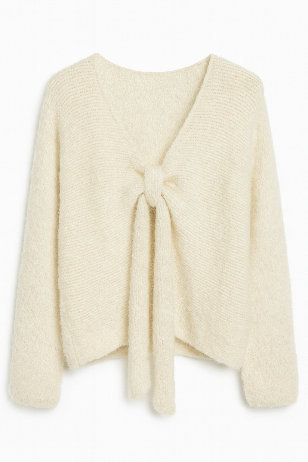 Soft Knit Tie-Front Jumper