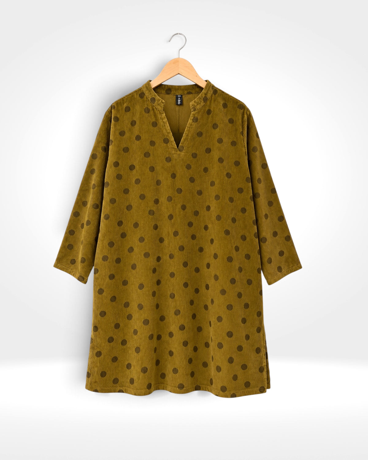 Mustard Dot Corduroy Dress/Tunic (Bella Blue)
