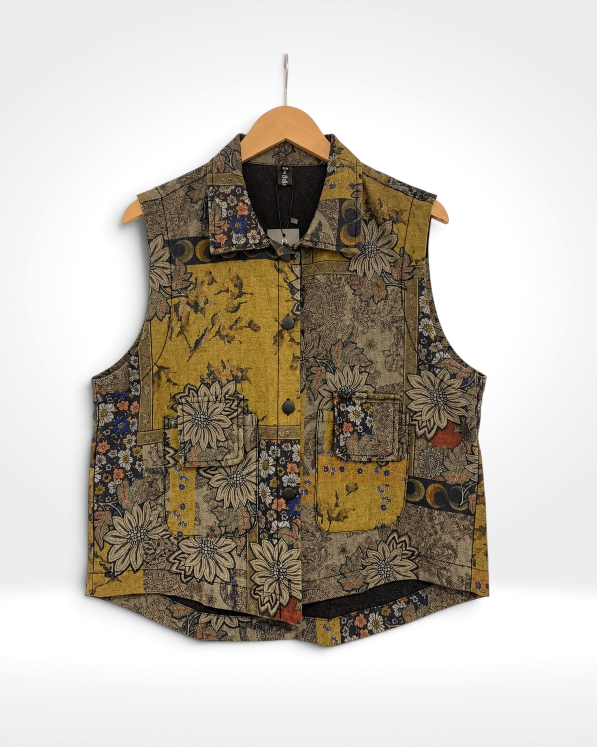 Ochre Tapestry Waistcoat (Bella Blue)