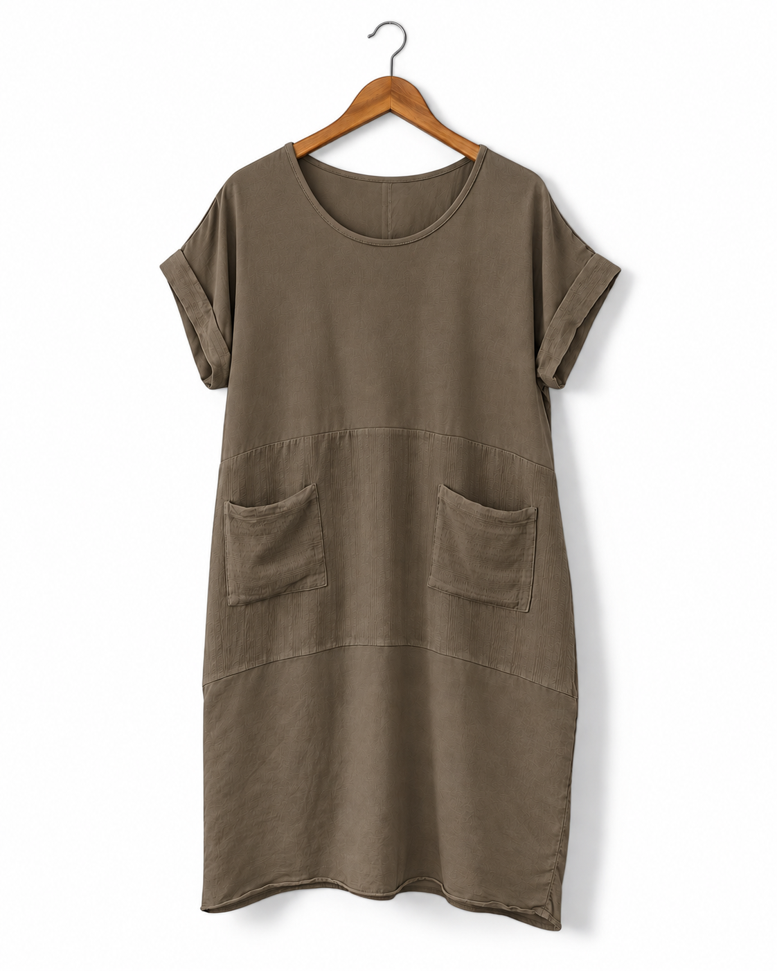 Entspanntes Midi-Kleid mit Taschen