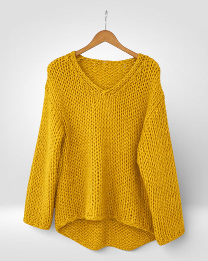 Rowan Chunky Knit V-Neck Jumper