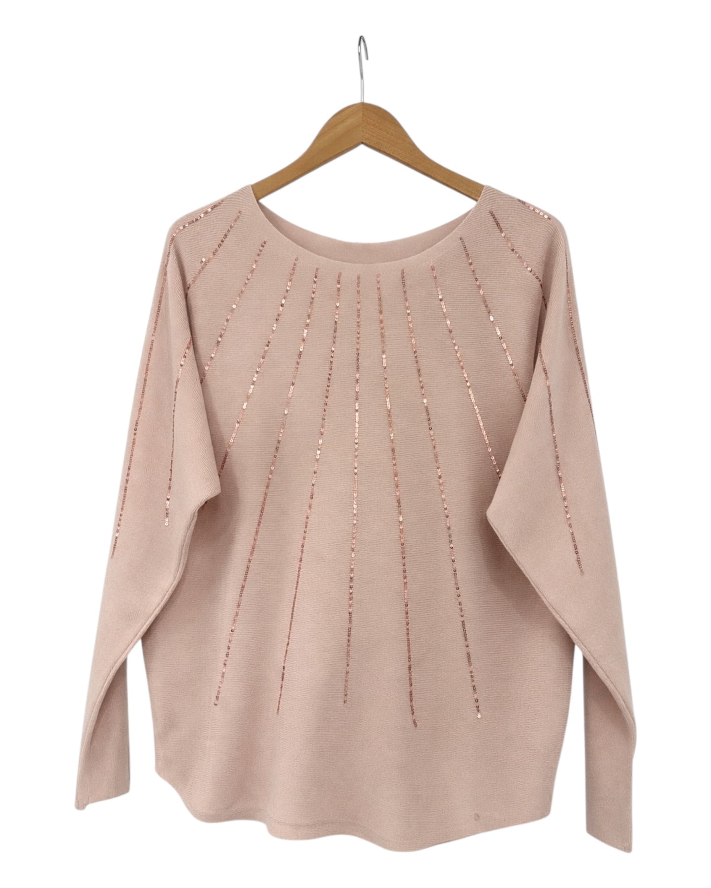 Radiant Sequin Knit Sweater