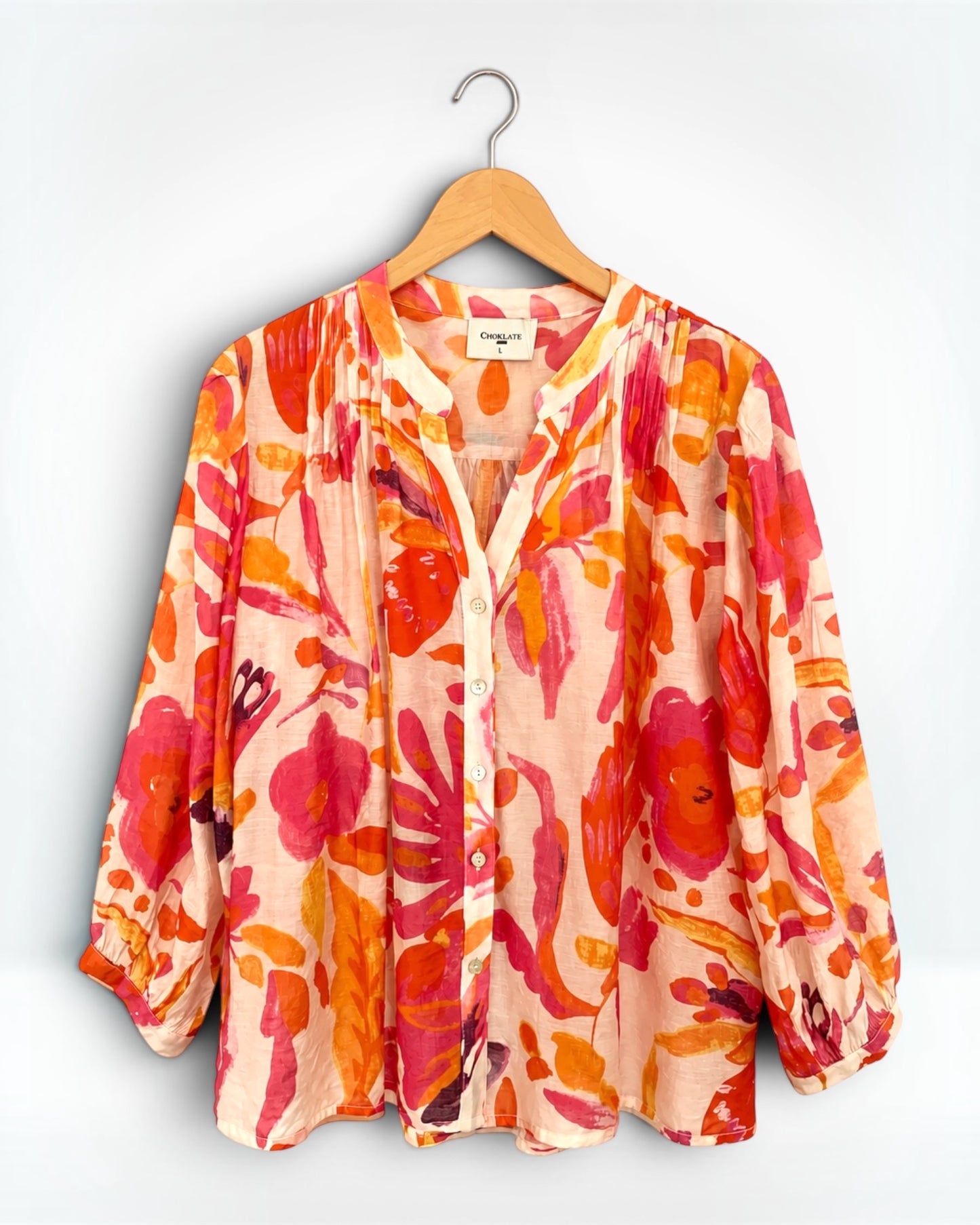 Coral Jardin Blouse
