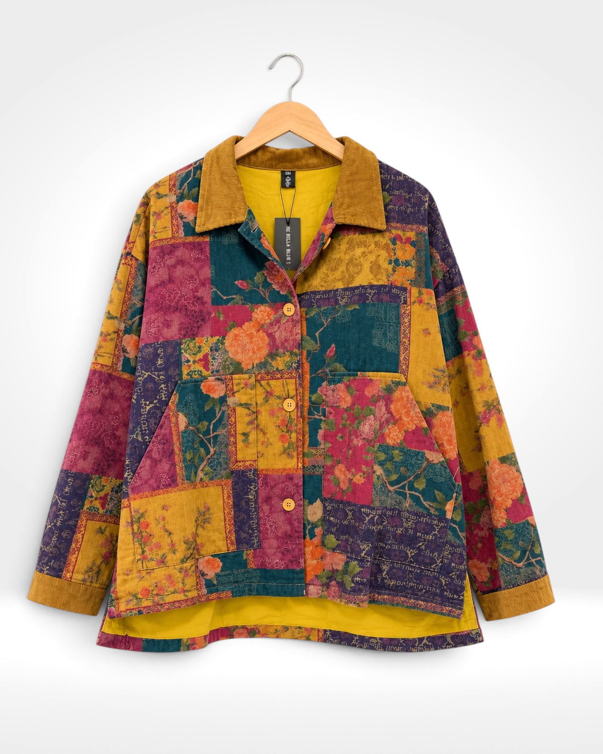 Jewel Garden Cord Collar Jacket (Bella Blue)