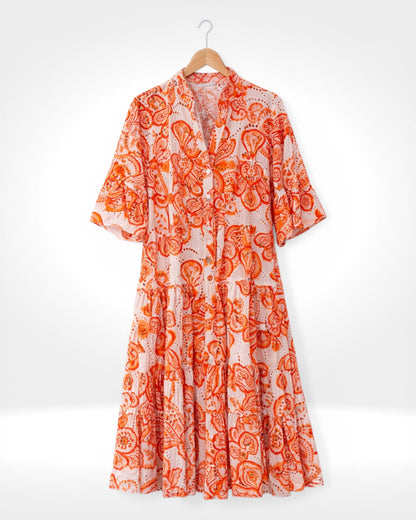 Embroidered Anglaise Tiered Dress