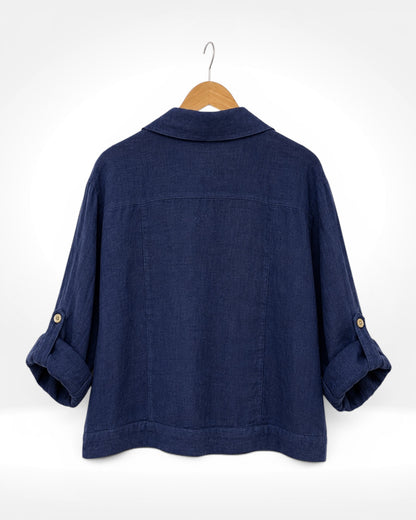 The lightweight Linen Shirt Jacket
