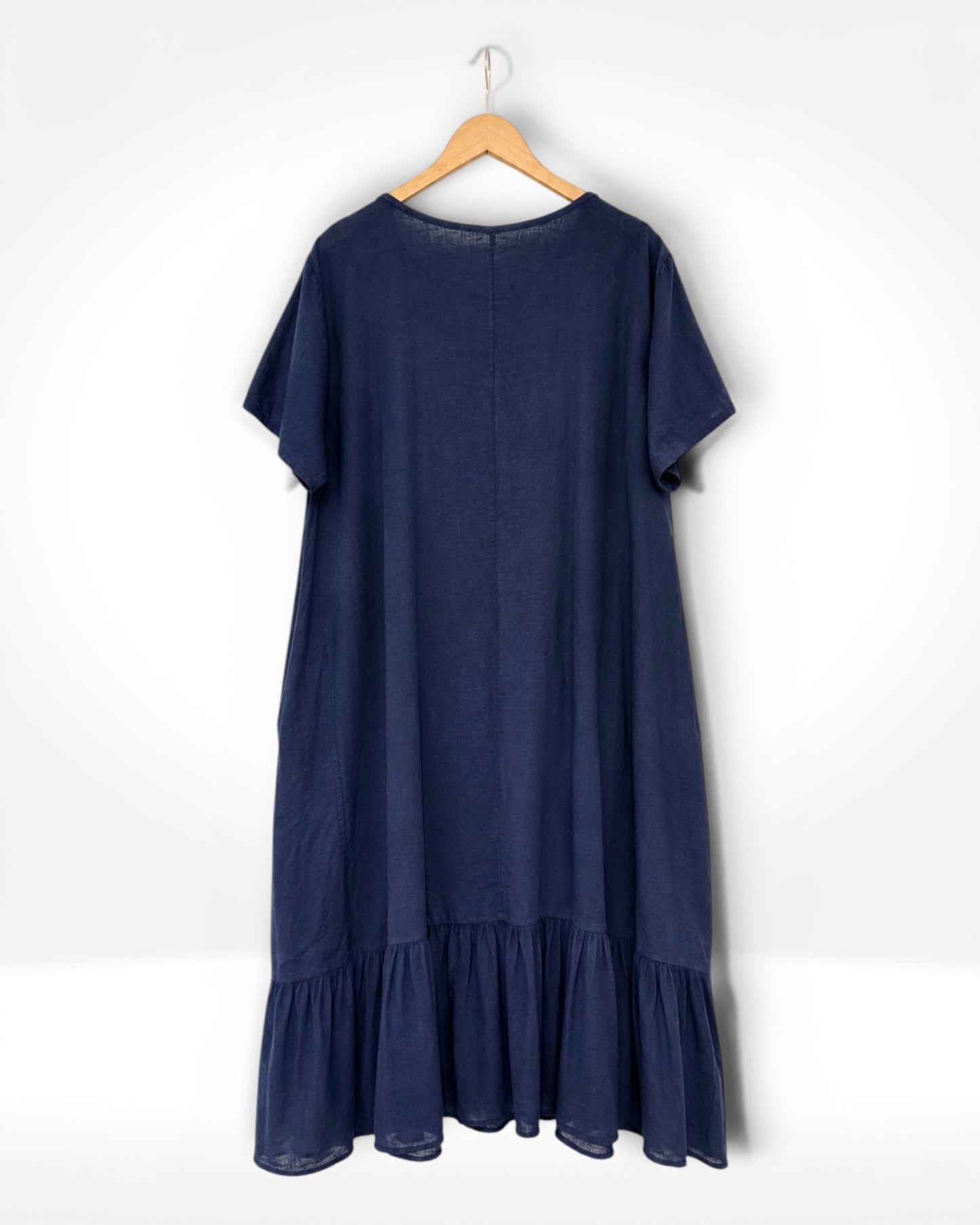 Sienna Button Linen Dress