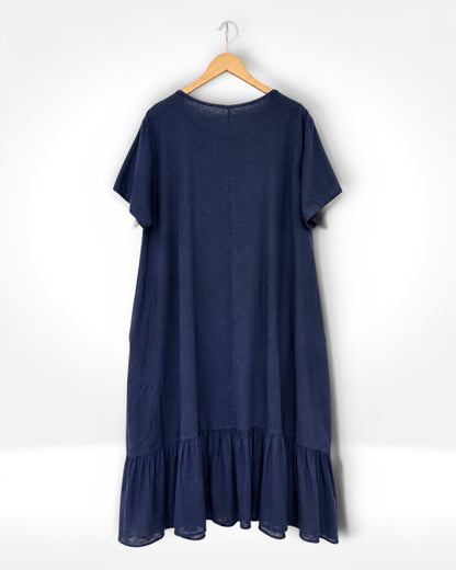 Sienna Button Linen Dress