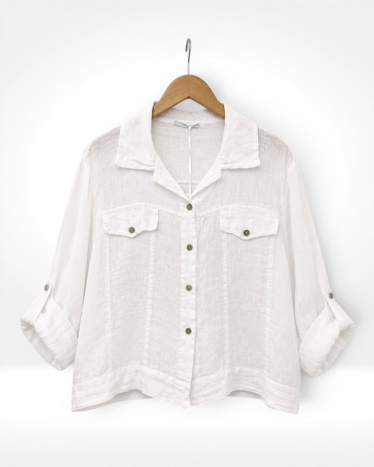 The lightweight Linen Shirt Jacket