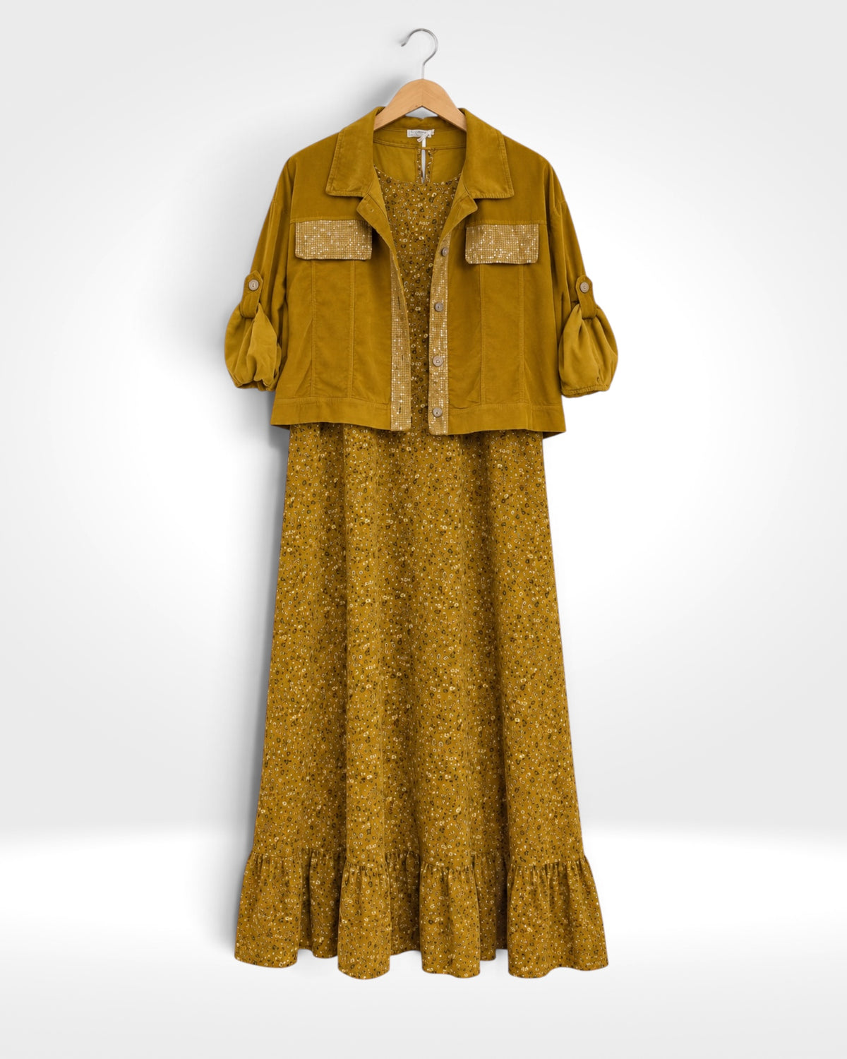 The Florence Cord Dress & Jacket Set