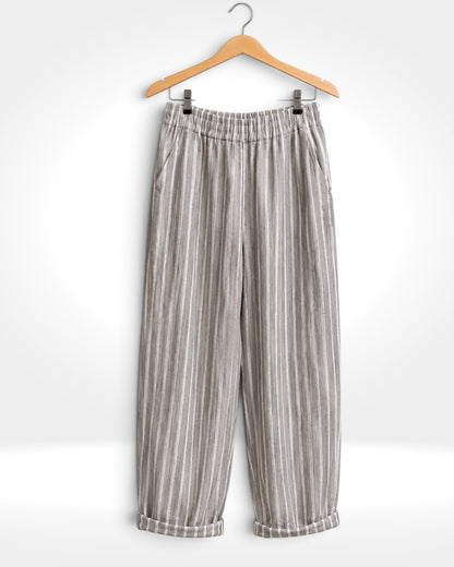 Stripe Linen Trousers