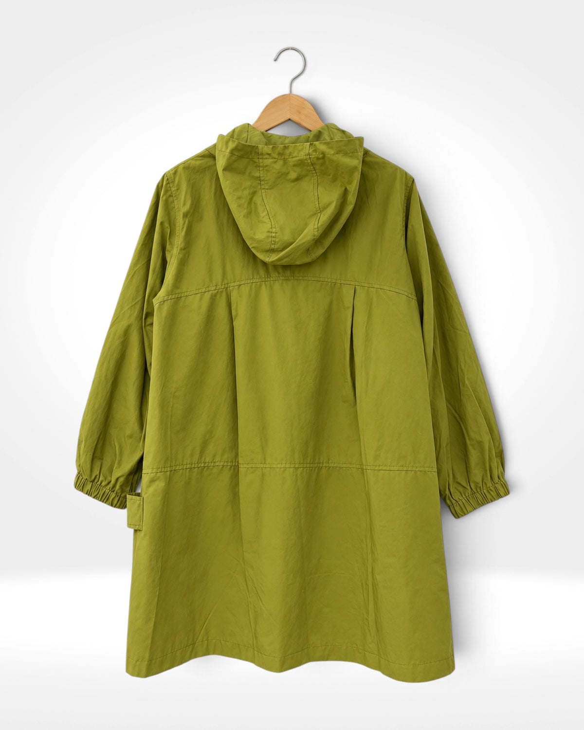 Olive Hooded Cotton Coat (Bella Blue)