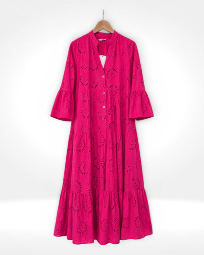 The Positano Broderie Maxi Dress