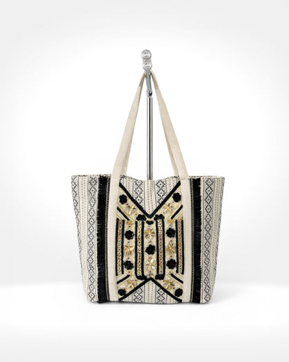 Embellished Boho Tote Bag