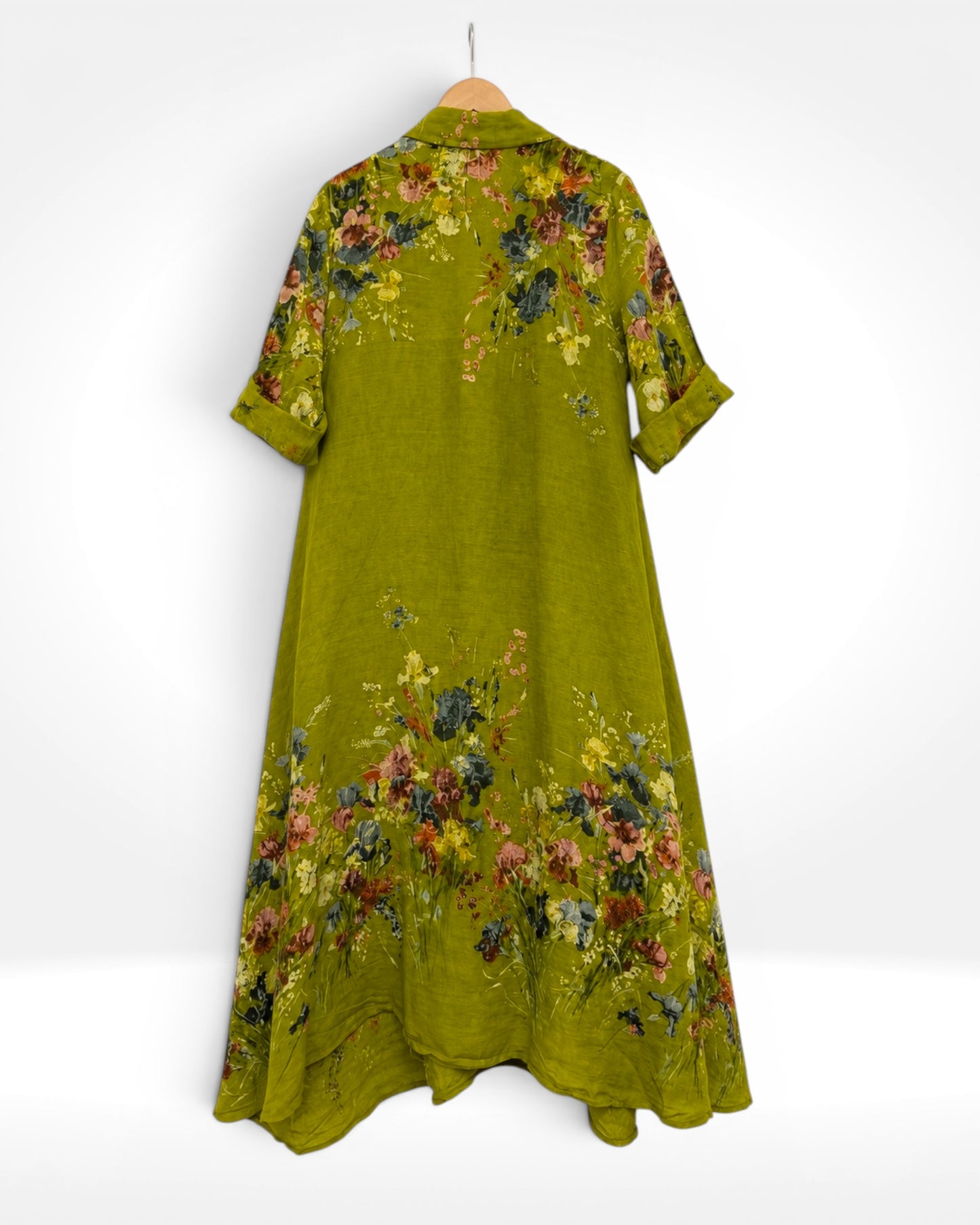 Wildflower Linen Shirt Dress