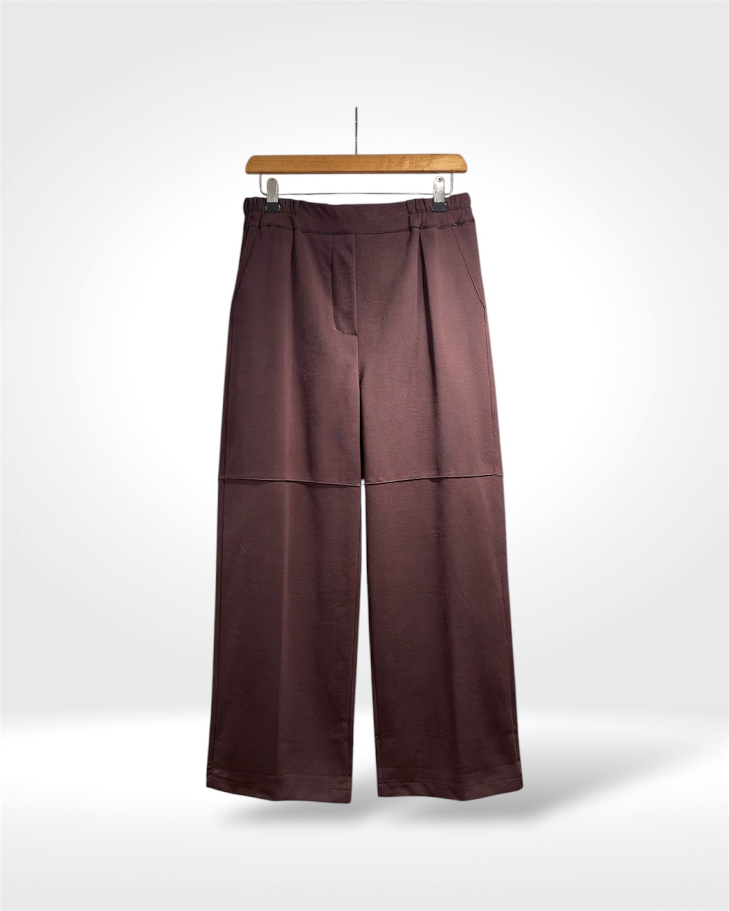 Split-Panel Wide-Leg Trousers
