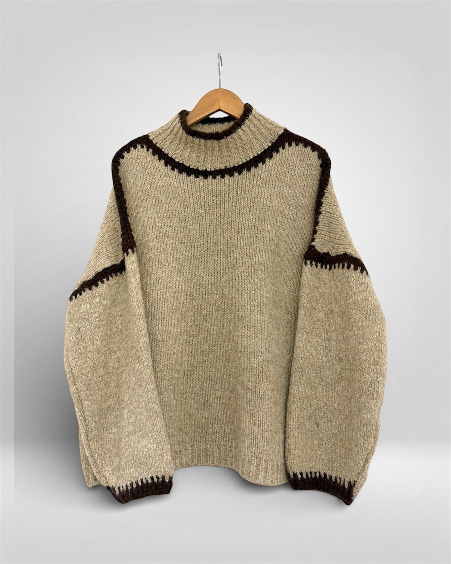 Two-Tone Wool Knit