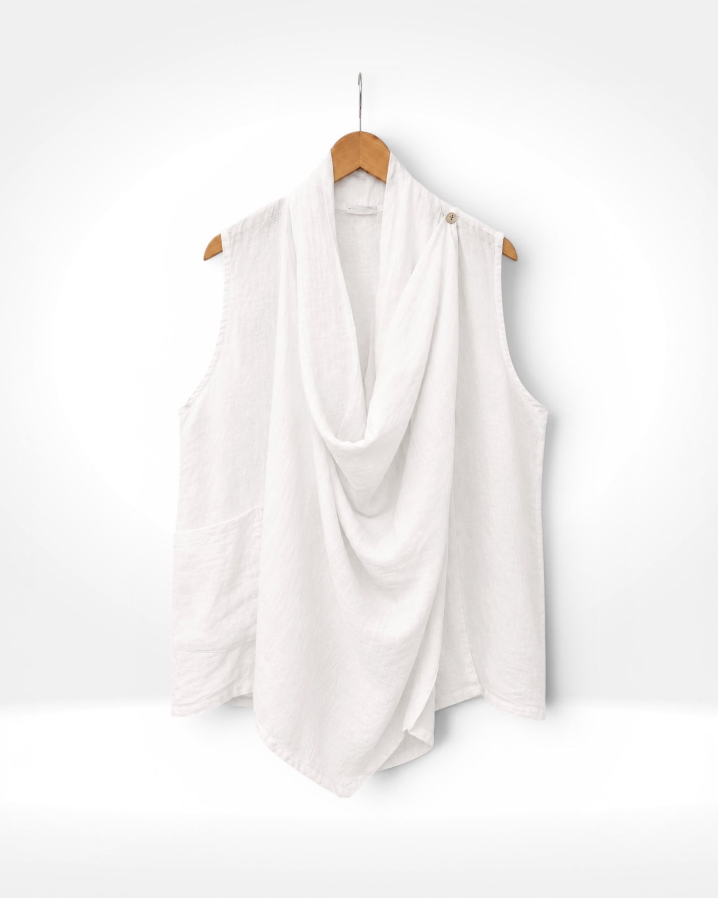 Linen Drape Top