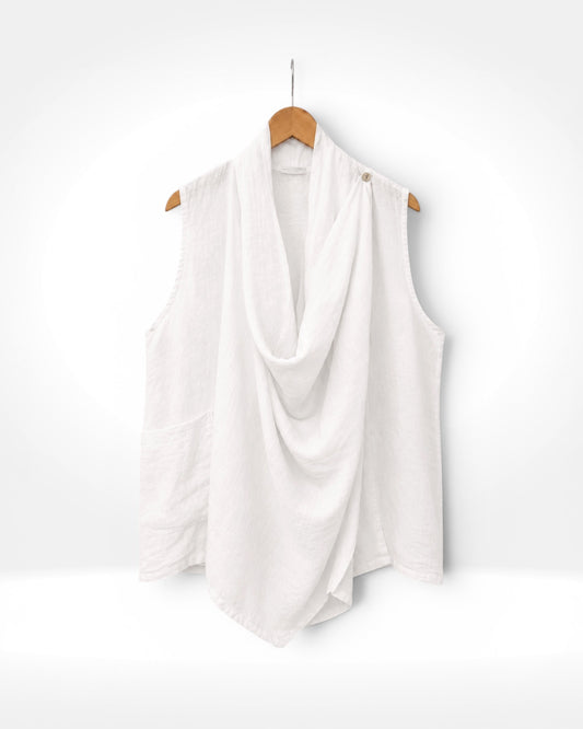 Linen Drape Top