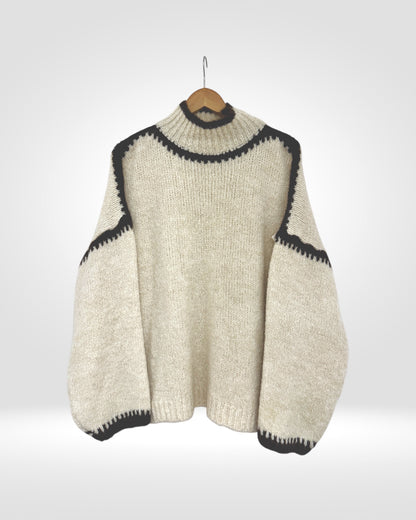 Two-Tone Wool Knit