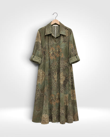 The Verona Cord Shirt Dress